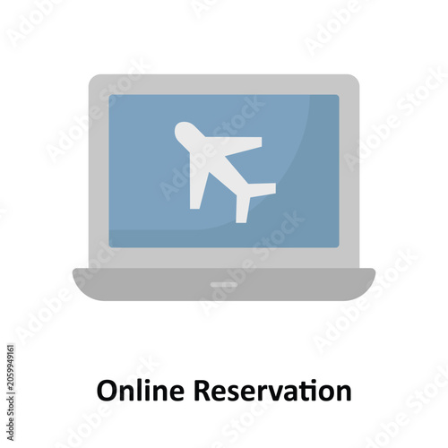 Foto Online Reservation Vector Icon which can easily modify or edit