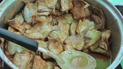 Thai fermented fish for cooking.
