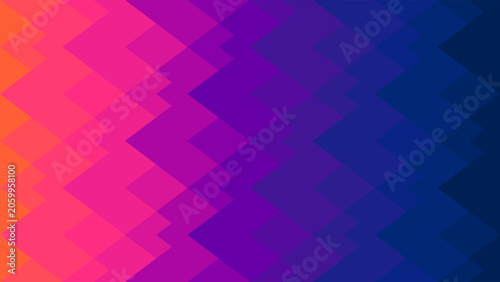 Cuadro en lienzo Modern Minimalist Interlocking Diamond Mosaic Pattern Vector Background with Vib