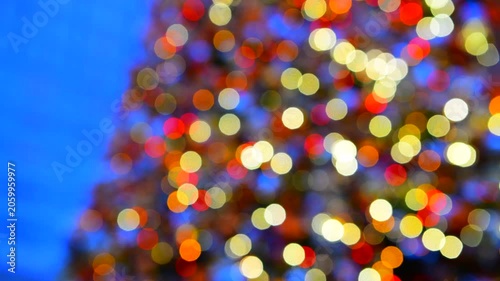 クリスマス飾りの光