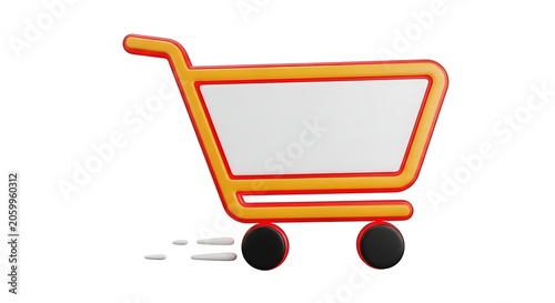Shopping Cart Icon Moving Fast