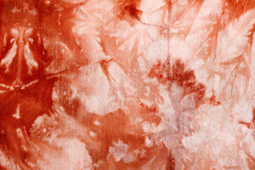 Macro view of tie dye fabric texture