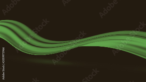Foto Halftone wave pattern on a dark background