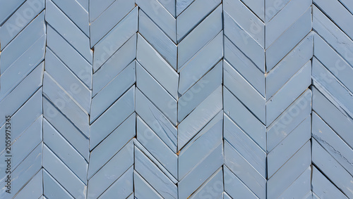 Dusty Blue Herringbone Tiled Surface Texture for Modern Interior Design
