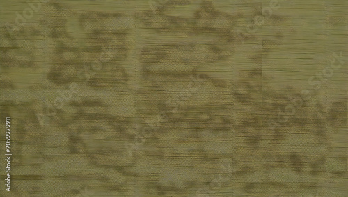 Olive green textured fabric background with horizontal slub weave