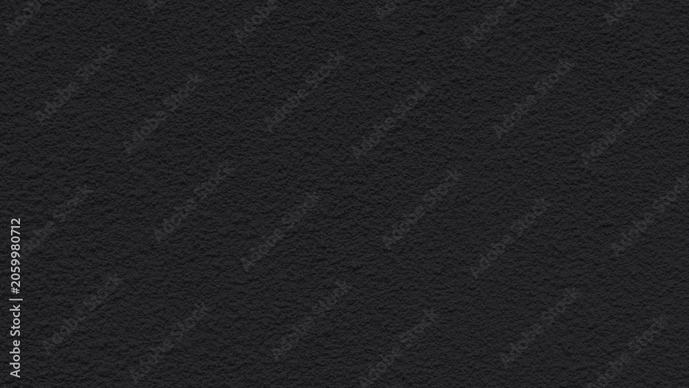 Fototapeta premium Fine Grainy Plaster Texture with Uniform Relief Stucco Dark Anthracite Surface