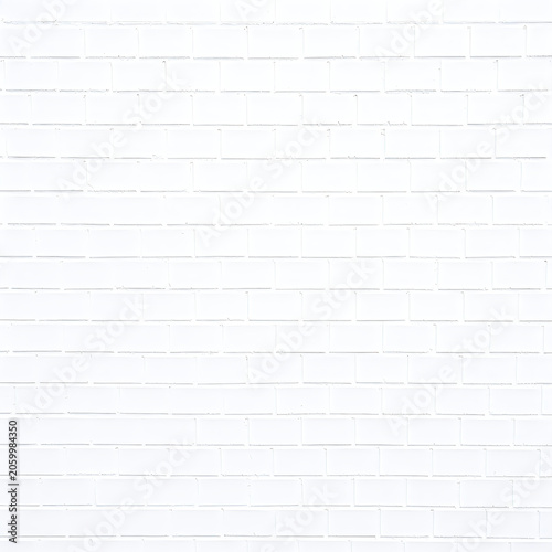 White Painted Brick Wall Surface Background Texture