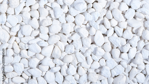 White pebble stones background texture for minimalist zen design