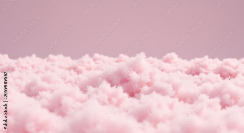 Fototapeta premium Pink Cloud Sea, Dreamy Pastel Sky Background