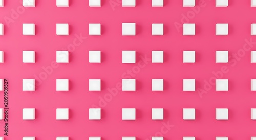Pink & White Geometry