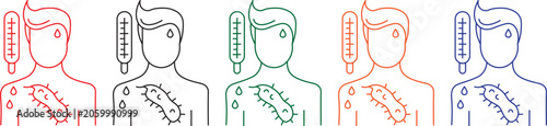 Vector illustration poster of Ebola virus disease