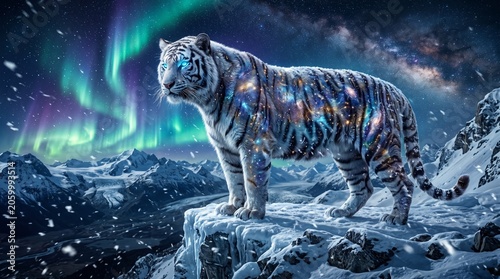 siberian tiger in snow