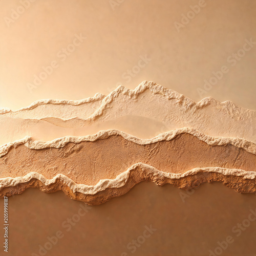 Minimalist Art Mountain Landscape Textured Decorative Painting

