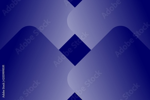 Abstract Navy Blue Gradient Geometric Background with Overlapping Modern Rounded Shapes
