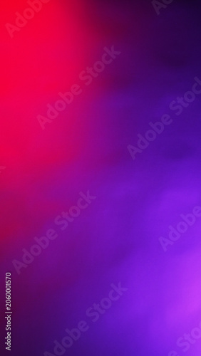 An abstract lighting background transitions from bright red to deep purple and violet.