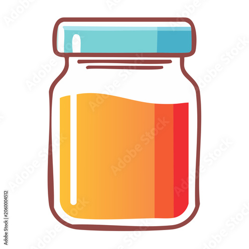 Flat design water bottle vector illustration