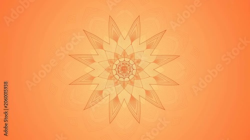 Abstract geometric patterns in vibrant orange hues. Visual representation of creativity, energy, and modern design aesthetics
