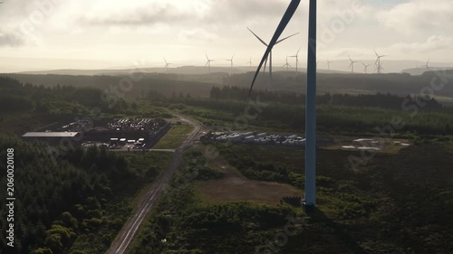 BESS Battery Energy Storage System on Wind Farm with Substation in UK.