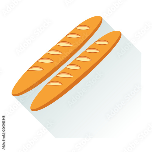 Orange paperclip on transparent background