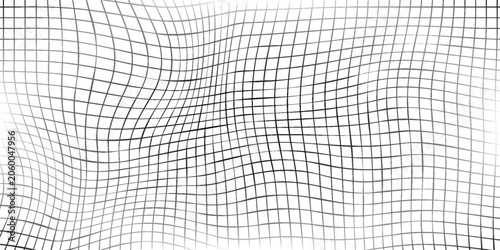Tableau sur toile Fishnet pattern, fish net background, soccer goal mesh, vector fishing, football or tennis sport