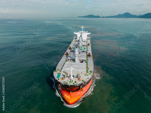 Tableau sur toile bulk carrier arriving in Santos