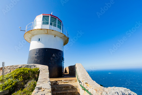 Foto Old decommissioned lighthouse at Cape Point, Cape Town, South Africa