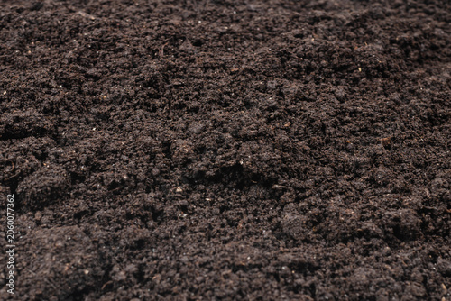 Black land for plant background.