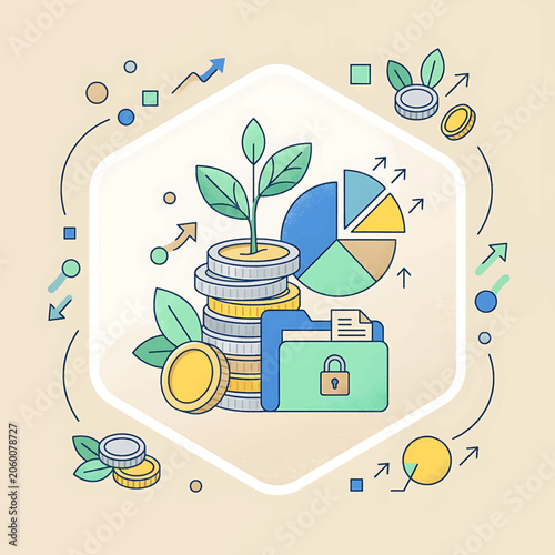Financial growth with safe investment.