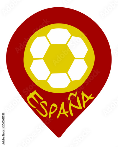 ESPAÑA localizada fútbol.