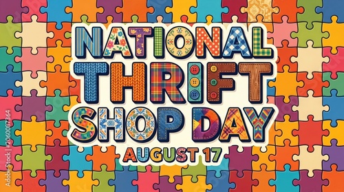 National Thrift Shop Day Celebration Background