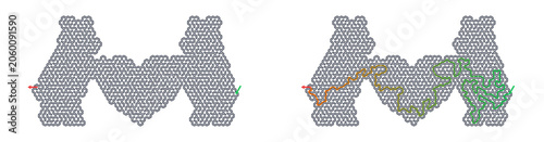 Maze game design elements for Friendship Day celebration