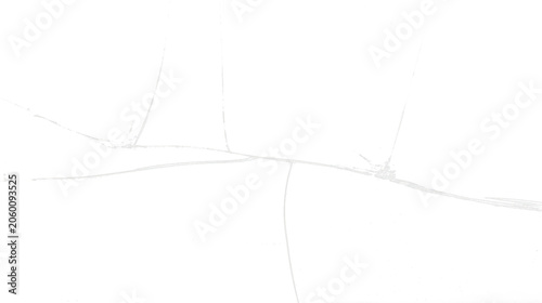 Quadro su tela Transparent png shattered glass crack lines with realistic broken window texture