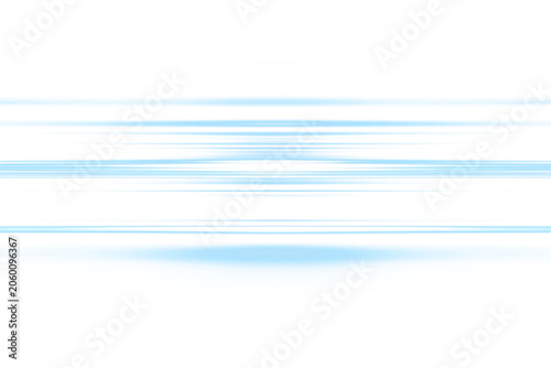 Fotografie Transparent png overlay of blue glowing light streaks and energy motion effect w