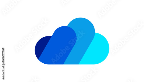 creative cloud grow arrow logo vector symbol design illustration