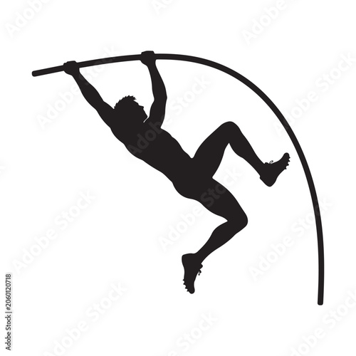 Silhouette of woman and girl jumping and dancing in sports fitness action vector illustration