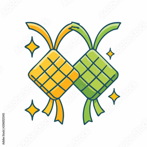Ketupat Illustration