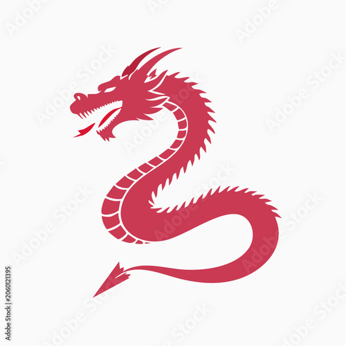 Red Dragon Silhouette