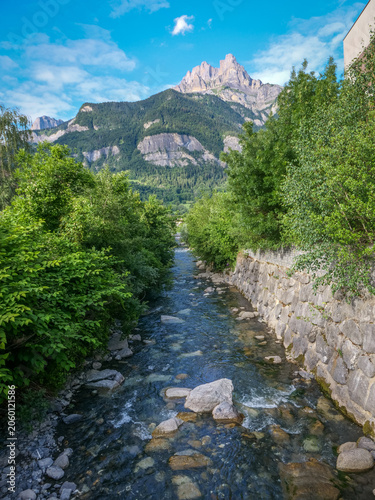 Ville de Sallanches, Haute-Savoie, France