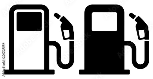 Cuadro en lienzo fuel pump icon outline filled set