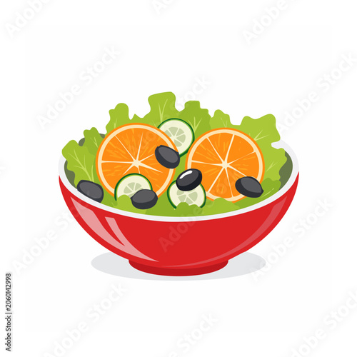 Cartoon sunflower seeds in red bowl