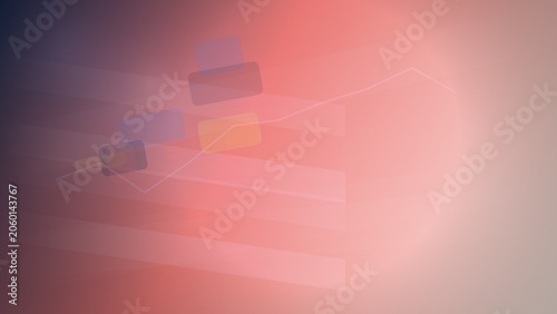 Red paper airplane flying against gradient background
