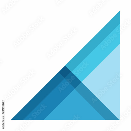 Abstract Geometric Blue Shapes