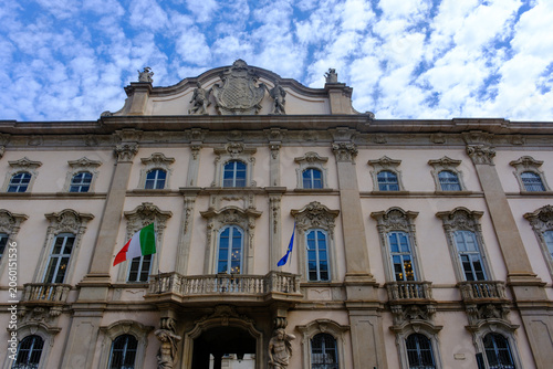 Palazzo Litta, historic building along Corso Magenta in Milan, Italy