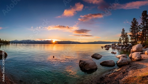 Sunset At Lake Tahoe