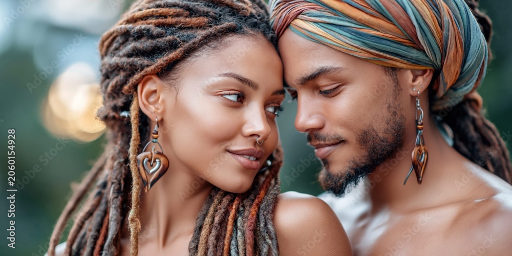 Fototapeta premium Intimate connection love romance togetherness beauty