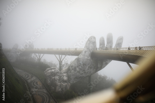 hand bridge in Vietnam 