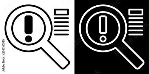 identification icon black and white style collections