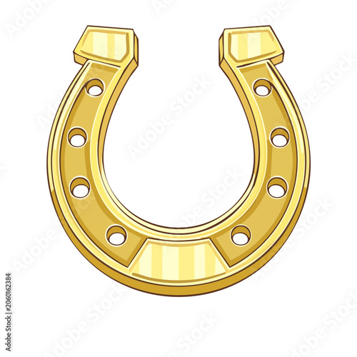 Golden trophy cup vector illustration