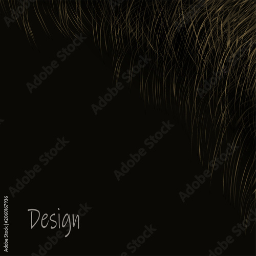 An abstract card with an isolated gold wavy pattern.