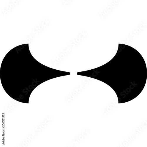 Modern Minimalist Symmetrical Graphic Element